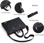 FSD.WG]Business Bag Leather Briefcase Shoulder Laptop Business Bag for Men - Image 5